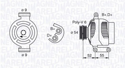 MAGNETI MARELLI 063377493010 -  Генератор